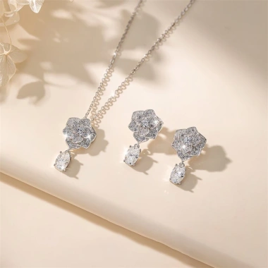 Dây chuyền nữ Moissanite 0.8 Carat Caterina Rose Silver giảm giá 1.74tr 6