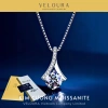 Dây chuyền nữ Moissanite 1 Carat VELOURA - Đường cong quyến rũ GRA VJDC011 - 1.185.000 VND