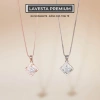 Dây chuyền nữ Moissanite 6 ly mạ vàng hồng 18K & bạch kim LAVESTA KC121 Laurine - 1.595.000₫