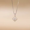 Dây chuyền nữ Moissanite 6 ly mạ vàng hồng 18K & bạch kim LAVESTA KC121 Laurine - 1.595.000₫ 2