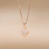 Dây chuyền nữ Moissanite 6 ly mạ vàng hồng 18K & bạch kim LAVESTA KC121 Laurine - 1.595.000₫ 4