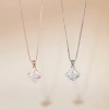 Dây chuyền nữ Moissanite 6 ly mạ vàng hồng 18K & bạch kim LAVESTA KC121 Laurine - 1.595.000₫ 7