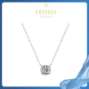 Dây chuyền nữ Moissanite 6.5 ly GRA, bạc xi bạch kim LEOSIA - Sang trọng, quà tặng 1.1tr