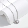 Dây chuyền nữ Moissanite 6.5 ly GRA, bạc xi bạch kim LEOSIA - Sang trọng, quà tặng 1.1tr 3