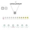 Dây chuyền nữ Moissanite 6.5 ly GRA, bạc xi bạch kim LEOSIA - Sang trọng, quà tặng 1.1tr 4