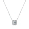 Dây chuyền nữ Moissanite 6.5 ly GRA, bạc xi bạch kim LEOSIA - Sang trọng, quà tặng 1.1tr 6