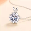 Dây chuyền nữ Moissanite 6,5 ly LEOSIA - Kiểm định GRA, Chính Hãng, Quà 1.35tr 4