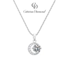 Dây chuyền nữ Moissanite Caterina Diamond Luna - Kim cương nhân tạo, Moonstone, giá ưu đãi 1,590,000đ