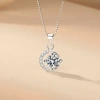 Dây chuyền nữ Moissanite Caterina Diamond Luna - Kim cương nhân tạo, Moonstone, giá ưu đãi 1,590,000đ 4