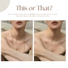 Dây chuyền nữ Slay Lariat Jesmee - Charm chữ dài, 5 phong cách độc đáo, 349k 5