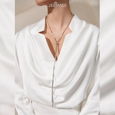 Dây chuyền nữ Slay Lariat Jesmee - Charm chữ dài, 5 phong cách độc đáo, 349k