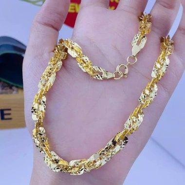 Dây chuyền nữ xoắn vuông 7 chỉ mạ vàng - Thiết kế sang trọng, giá ưu đãi 299.000 VND 2