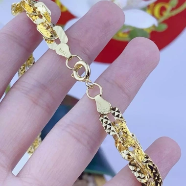 Dây chuyền nữ xoắn vuông 7 chỉ mạ vàng - Thiết kế sang trọng, giá ưu đãi 299.000 VND 3