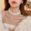 Dây chuyền tết lông mềm ấm áp mùa đông, phụ kiện cao cấp, phong cách dễ thương, đa dạng 7