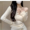 Dây chuyền thắt lưng Camellia nữ kim loại nhỏ đa năng màu đen trắng cao cấp 8
