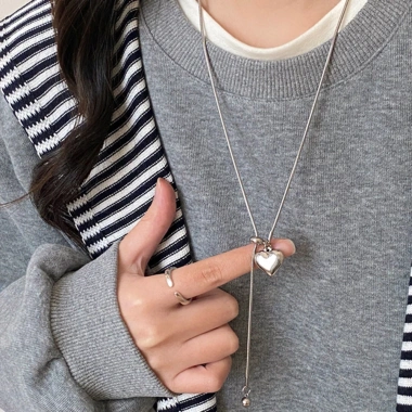 Dây chuyền trái tim điều chỉnh được - Quà tặng nữ sang trọng, giá 34,617₫ 4