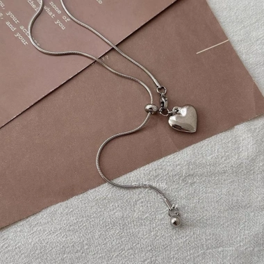 Dây chuyền trái tim điều chỉnh được - Quà tặng nữ sang trọng, giá 34,617₫ 6