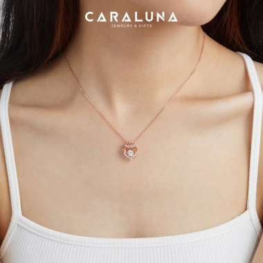 Dây chuyền Trái Tim Thiên Nga CARA LUNA Bạc Đá Nhảy VGN10 - Giá ưu đãi 2.327.000 VND 4