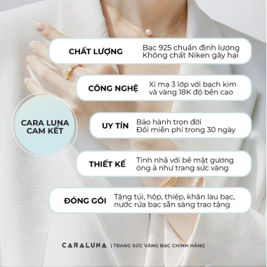 Dây chuyền Trái Tim Thiên Nga CARA LUNA Bạc Đá Nhảy VGN10 - Giá ưu đãi 2.327.000 VND 6