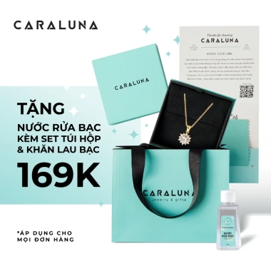 Dây chuyền Trái Tim Thiên Nga CARA LUNA Bạc Đá Nhảy VGN10 - Giá ưu đãi 2.327.000 VND 7