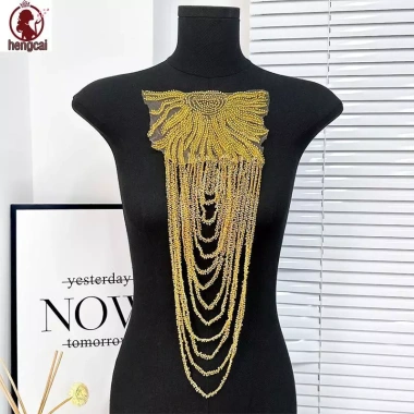 Dây chuyền tua rua sequin viền thêu, trang trí váy cưới, giá ưu đãi 93.610 VND 9