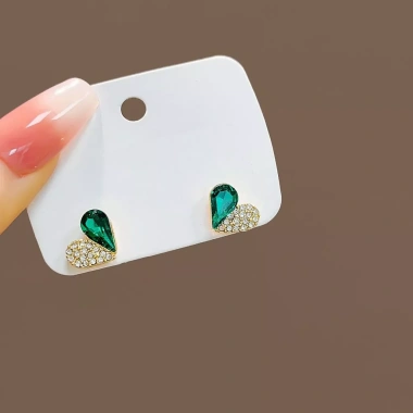 Dây chuyền và bông tai hình học retro, ngọc trai giọt nước thời trang – 85.473₫ 8