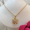 Dây chuyền và bông tai hoa mai đính đá CZ mạ vàng Kami - Giá chỉ 79.000 VNĐ 4