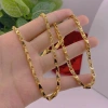 Dây chuyền vòng cổ nam nữ 3 chỉ mắt tiệt hỏa tiễn sang trọng, bền đẹp - 220k