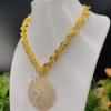 Dây chuyền vòng cổ nữ vàng 1 lượng mặt hoa cao cấp sang trọng, tinh tế – Giá chỉ 499.000₫ 5