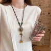 Dây chuyền vòng lá rủ vintage – Thiết kế Hán phục tân trung hoa, phụ kiện nữ 3
