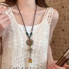 Dây chuyền vòng lá rủ vintage – Thiết kế Hán phục tân trung hoa, phụ kiện nữ 5