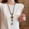 Dây chuyền vòng lá rủ vintage – Thiết kế Hán phục tân trung hoa, phụ kiện nữ 8