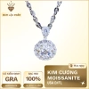 Dây chuyền xoắn 3ly Moissanite mặt tròn 6.5ly bạc Ý giá ưu đãi 1.005.000₫