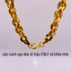 Dây chuyền xoắn titan 6 li dày, vòng cổ lá 6 li 18k vàng trắng - giảm giá 155k TRANGSUCMOILUATUOI.RIN 7