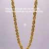Dây chuyền xoắn titan 6 li dày, vòng cổ lá 6 li 18k vàng trắng - giảm giá 155k TRANGSUCMOILUATUOI.RIN 8