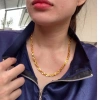 Dây chuyền xoắn titan 6 li dày, vòng cổ lá 6 li 18k vàng trắng - giảm giá 155k TRANGSUCMOILUATUOI.RIN 10