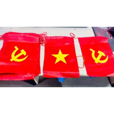 Dây cờ sao-đảng-tổ quốc treo trang trí nhà cửa, sân vườn, trường học, lễ hội, tết, khu du lịch - Giá ưu đãi 160.000đ