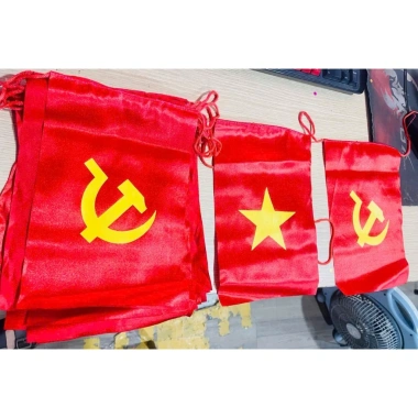 Dây cờ sao-đảng-tổ quốc treo trang trí nhà cửa, sân vườn, trường học, lễ hội, tết, khu du lịch - Giá ưu đãi 160.000đ