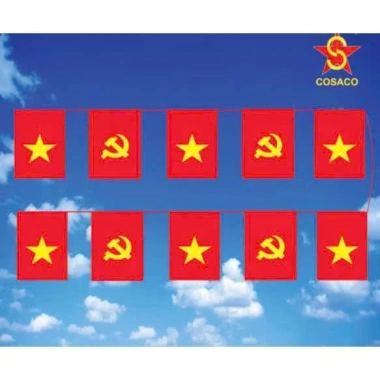 Dây Cờ Sao Vàng Cờ Tổ Quốc Đuôi Nheo Tam Giác Trang Trí Tết Noel Lễ Hội Trường Học Đền Chùa Giá Rẻ 35.000 VNĐ 4 Dây Cờ Sao Vàng Cờ Tổ Quốc Đuôi Nheo Tam Giác Trang Trí Tết Noel Lễ Hội Trường Học Đền Chùa Giá Rẻ 35.000 VNĐ 4