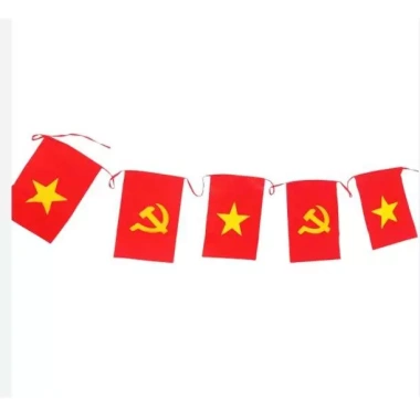 Dây Cờ Sao Vàng Đuôi Nheo Tam Giác - Trang Trí Tết Noel Lễ Hội Trường Học Đền Chùa - Giá chỉ 35.000 VND 5