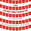 Dây cờ treo Tổ Quốc 10m - 20 cờ 1 mặt, trang trí Tết, lễ hội, giá ưu đãi 49.000 VNĐ 2