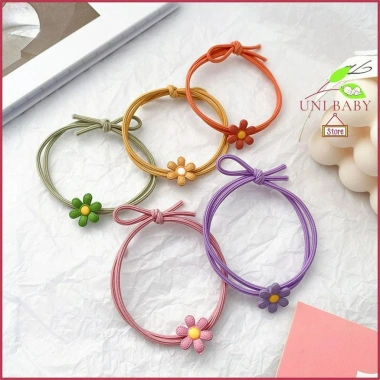 Dây cột tóc hoa cúc nhí co giãn kiểu Hàn Quốc xinh xắn, nhiều màu sắc, giá chỉ 95.000đ