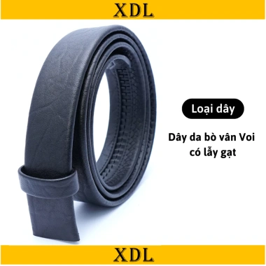 Dây da bò thật vân voi 2 lớp nam - Thắt lưng nam thời trang, giảm còn 180.000₫