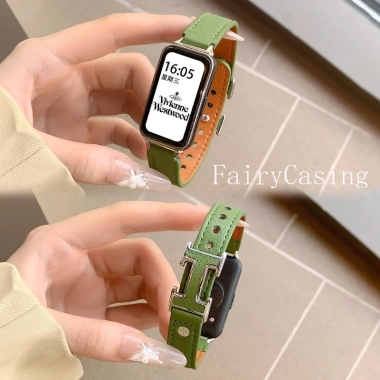 Dây da mỏng vải thiều cho Huawei Band 10-7, Fit 2-4Pro & Honor Band 8-9 - 89.100 VND