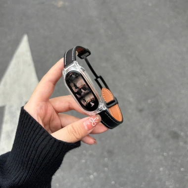 Dây da NFC Mi Band 9/8, khóa từ tính, vỏ trong suốt – Mi Band 7‑3, Redmi Watch 4‑5, Band 2‑3 – 69.960₫