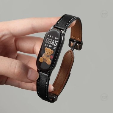 Dây da NFC Mi Band 9/8, khóa từ tính, vỏ trong suốt – Mi Band 7‑3, Redmi Watch 4‑5, Band 2‑3 – 69.960₫