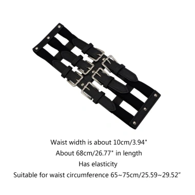 Dây Da PU Punk Body Xoắn Thắt Lưng Điều Chỉnh Đa Năng Cho Đầm Giá Ưu Đãi 183.673 VND