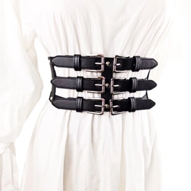 Dây Da PU Punk Body Xoắn Thắt Lưng Điều Chỉnh Đa Năng Cho Đầm Giá Ưu Đãi 183.673 VND