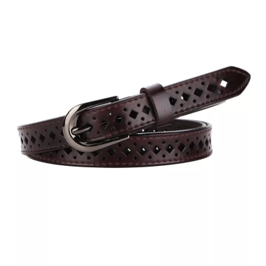 Dây da thật Vintage thoáng khí rỗng, slim eo nữ, đen tối giản, cincher thời trang 8 Dây da thật Vintage thoáng khí rỗng, slim eo nữ, đen tối giản, cincher thời trang 8