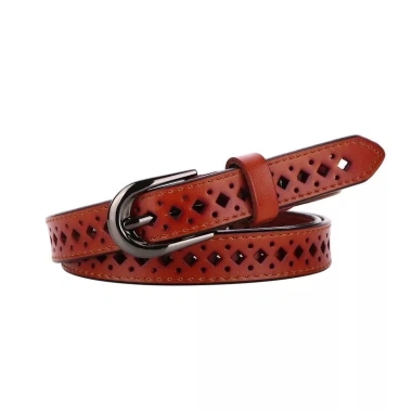 Dây da thật Vintage thoáng khí rỗng, slim eo nữ, đen tối giản, cincher thời trang 11 Dây da thật Vintage thoáng khí rỗng, slim eo nữ, đen tối giản, cincher thời trang 11